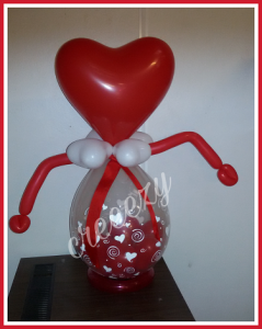 Cadeau ballon hart