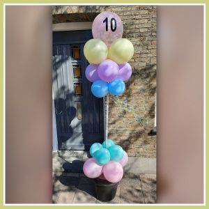 bloempot pastel kleuren