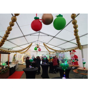 kerst decor ballonnen