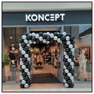 vierkanten boog chrome zilver zwart