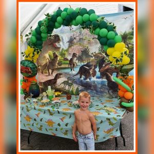 dino achterwand en tafelboog