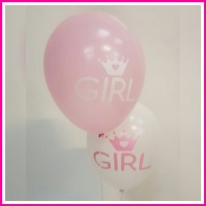 rose baby ballonnen girl