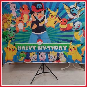 Pikachu achterwand