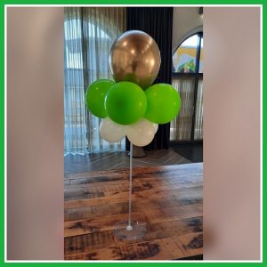 tafel deco groen zonder helium 1 m