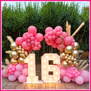 decoratie 16 jaar organic dubbel