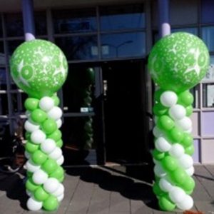 Pilaar met topballon voorbedrukt 18/30/40