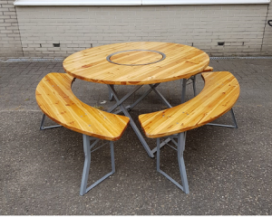 ronde-bier-bank-set